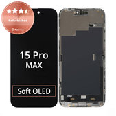 Schermo per iPhone 15 Pro Max, Vetro touch con cornice, Refurbished