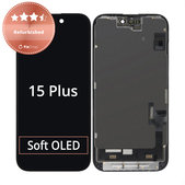 Schermo per iPhone 15 Plus, Vetro touch con cornice, Refurbished