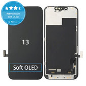 Schermo Soft OLED per iPhone 13, Vetro touch con cornice, FixPremium