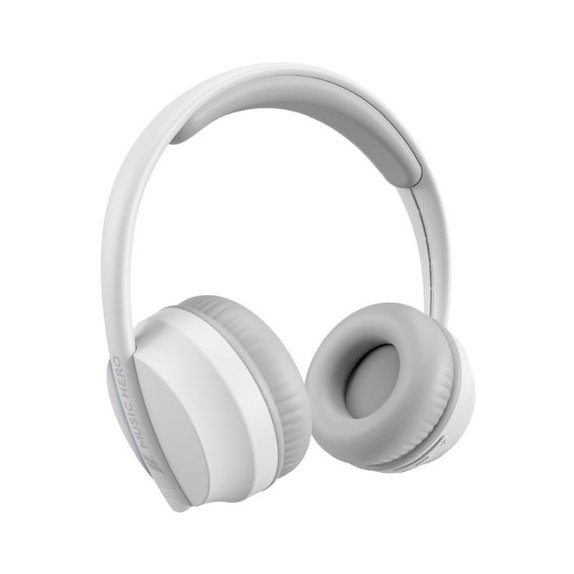 Auricolari stereo wireless Skidup con microfono, White, Music Hero