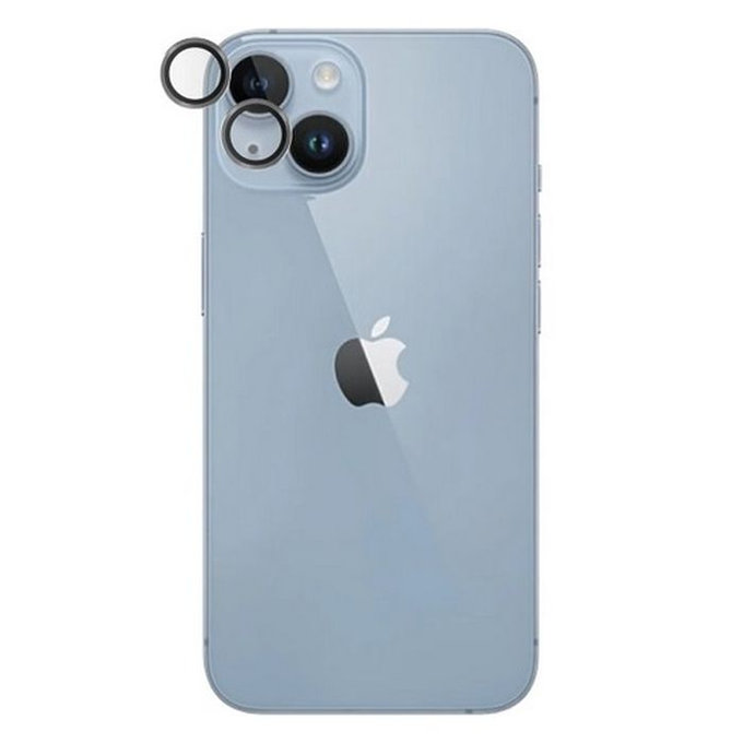 Protezione obiettivo fotocamera posteriore Hoops per iPhone 14 a 14 Plus, Black, PanzerGlass