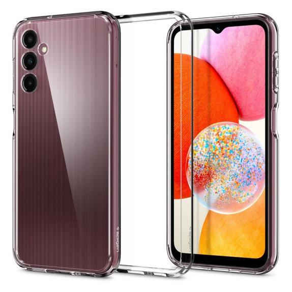 Custodia Liquid Air per Samsung A14 5G, Crystal Clear, Spigen