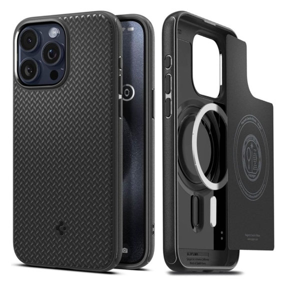 Custodia Mag Armor con MagSafe per iPhone 15 Pro, Matte Black, Spigen