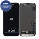 Schermo In-Cell FHD per iPhone 15, Vetro touch con cornice, FixPremium