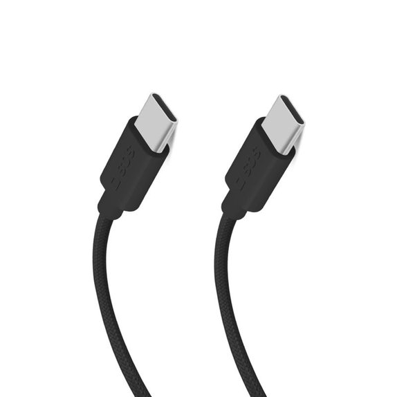 Cavo da USB-C a USB-C 60W PD 1,5 m, Black, SBS