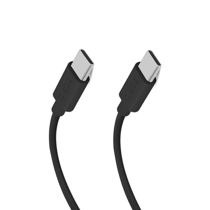Cavo da USB-C a USB-C 60W PD 1,5 m, Black, SBS