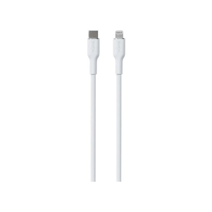 Cavo USB-C a Lightning MFI 12W Soft 1,5 m, White, PURO