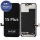 Schermo In-Cell FHD per iPhone 15 Plus, Vetro touch con cornice, FixPremium