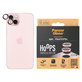 Protezione obiettivo fotocamera Hoops per iPhone 15/15 Plus, Rosa, PanzerGlass