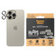 Protezione obiettivo fotocamera Hoops per iPhone 15 Pro/15 Pro Max, Natural Metal, PanzerGlass