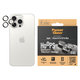Protezione obiettivo fotocamera Hoops per iPhone 15 Pro/15 Pro Max, White Titanium, PanzerGlass