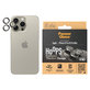 Protezione obiettivo fotocamera Hoops per iPhone 15 Pro/15 Pro Max, Natural Titanium, PanzerGlass