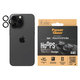 Protezione obiettivo fotocamera Hoops per iPhone 15 Pro/15 Pro Max, Black Titanium, PanzerGlass