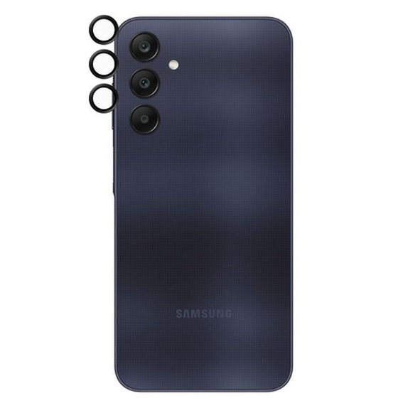 Protezione obiettivo fotocamera posteriore Hoops per Samsung A25, Black, PanzerGlass