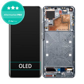 Schermo OLED per Xiaomi Mi 11 M2011K2G, Midnight Gray, Vetro touch con cornice