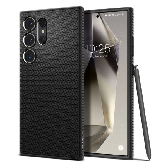 Custodia Liquid Air per Samsung S24 Ultra, Matte Black, Spigen