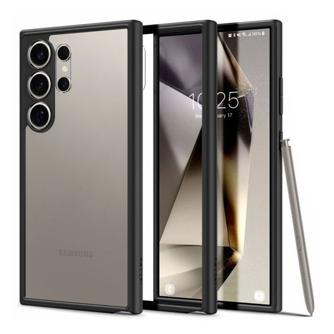 Custodia Ultra Hybrid per Samsung S24 Ultra, Matte Black, Spigen