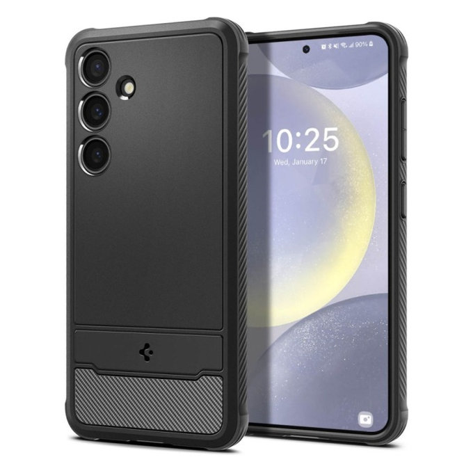 Custodia Rugged Armor per Samsung S24+, Matte Black, Spigen