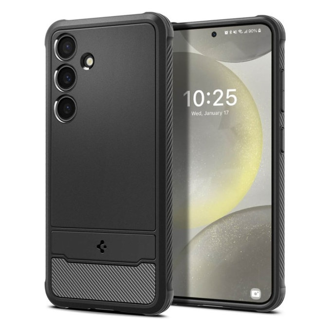 Custodia Rugged Armor per Samsung S24, Matte Black, Spigen
