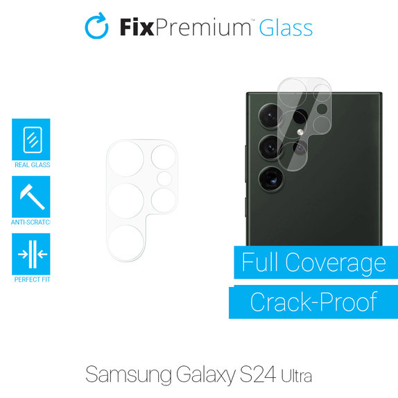 Protezione obiettivo fotocamera posteriore per Samsung S24 Ultra, FixPremium
