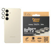 Protezione obiettivo fotocamera Hoops per Samsung Galaxy S24+, Giallo, PanzerGlass