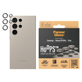 Protezione obiettivo fotocamera Hoops per Samsung Galaxy S24 Ultra, Grigio, PanzerGlass