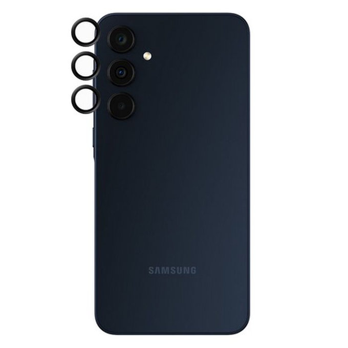 Protezione obiettivo fotocamera posteriore Hoops per Samsung A35, Black, PanzerGlass