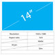 14 LCD Slim Matte 30 pin Full HD No brackets
