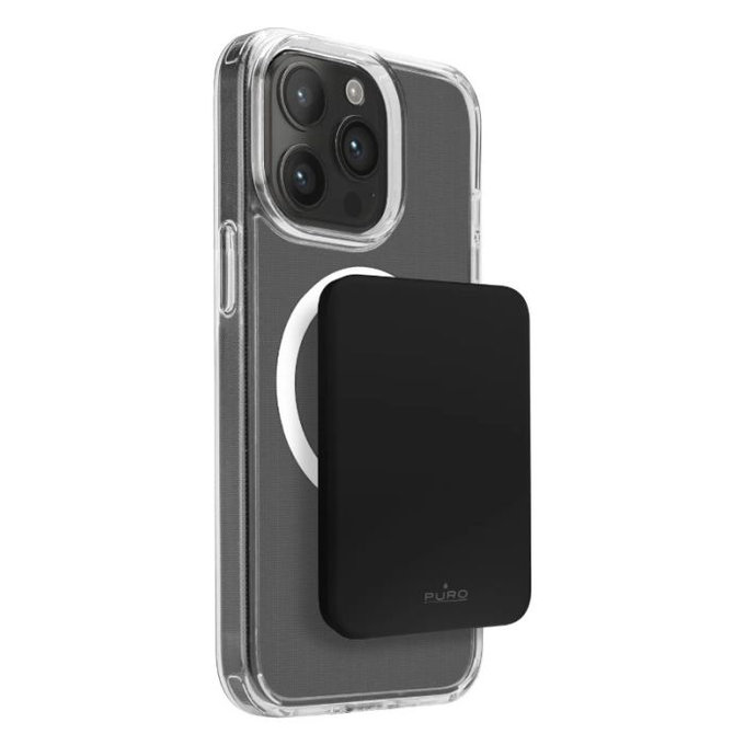 PowerBank MagSafe 4200mAh, 5W, USB-C, Black, PURO