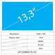 13.3 LCD Slim Matte 40 pin WXGA HD