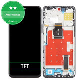 Schermo per Honor 90 Lite 5G, Black, Vetro touch con cornice