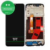 Schermo per Oppo A38 CPH2579, Glowing Black, Vetro touch con cornice