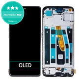 Schermo OLED per Oppo Reno 8 T, Black Starlight, Vetro touch con cornice