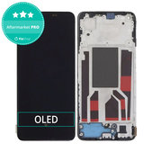 Schermo OLED per Oppo Reno 8 CPH2359, Shimmer Black, Vetro touch con cornice
