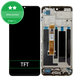 Schermo per Realme C53 RMX3760, Mighty Black, Vetro touch con cornice