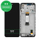 Schermo per Xiaomi Redmi 12 23053RN02A 23053RN02Y 23053RN02I, Midnight Black, Vetro touch con cornice