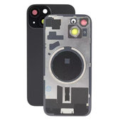 Vetro scocca posteriore con lente fotocamera, piastra metallica e magneti MagSafe per iPhone 15, Black