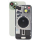 Vetro scocca posteriore con lente fotocamera, piastra metallica e magneti MagSafe per iPhone 15, Green