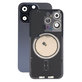 Vetro scocca posteriore con lente fotocamera, piastra metallica e magneti MagSafe per iPhone 15 Pro, Blue Titanium