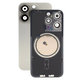 Vetro scocca posteriore con lente fotocamera, piastra metallica e magneti MagSafe per iPhone 15 Pro, Natural Titanium