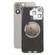 Vetro scocca posteriore con lente fotocamera, piastra metallica e magneti MagSafe per iPhone 15 Pro Max, Natural Titanium