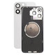 Vetro scocca posteriore con lente fotocamera, piastra metallica e magneti MagSafe per iPhone 15 Pro Max, White Titanium