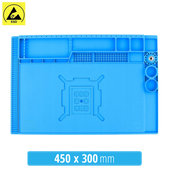 Tappetino in silicone antistatico ESD termoresistente 45 x 30cm, Sunshine SS-004E