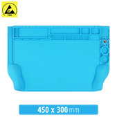 Tappetino in silicone 3D antistatico ESD termoresistente 45 x 30cm, Sunshine SS-004H