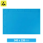 Tappetino in silicone antistatico ESD termoresistente 34 x 23cm, Sunshine S-120