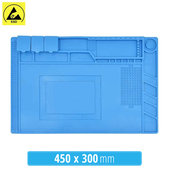 Tappetino in silicone antistatico ESD termoresistente 45 x 30cm, Sunshine S-160