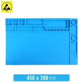 Tappetino in silicone antistatico ESD termoresistente 45 x 30cm, Relife RL-160A