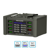 Stazione di ricarica USB con USB-C e USB 3.0, Mechanic V-Power 8 Pro