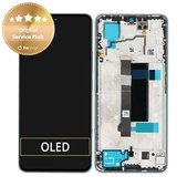 Schermo per Xiaomi Redmi Note 13 Pro 5G 2312DRA50C, Ocean Teal, Vetro touch con cornice, 5600010N1600, Genuine Service Pack