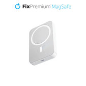 Power Bank MagSafe con supporto 5000mAh, White, FixPremium